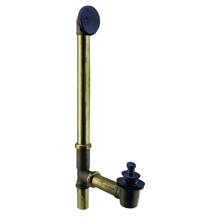 WESTBRASS Twist & Close Bath Waste, 22" Make-Up, 17 Ga. Tubing in Oil Rubbed Bronze D322-12  (7941817-12)